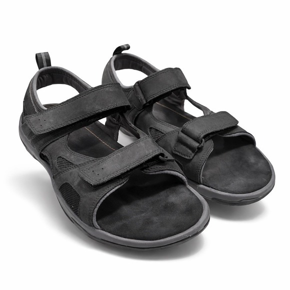 Rockport Other - Rockport Sandals 10.5 Black Leather Sport Sandals Shoes K50883